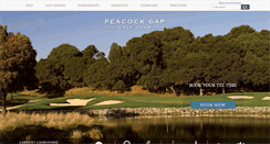 Desktop Screenshot of peacockgapgolfclub.com